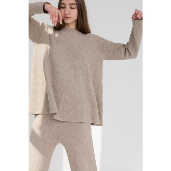 Lauren Manoogian New Miter Pants + Flare Pullover Cotton Pumice Taupe Sz 3 Large - Picture 15 of 16